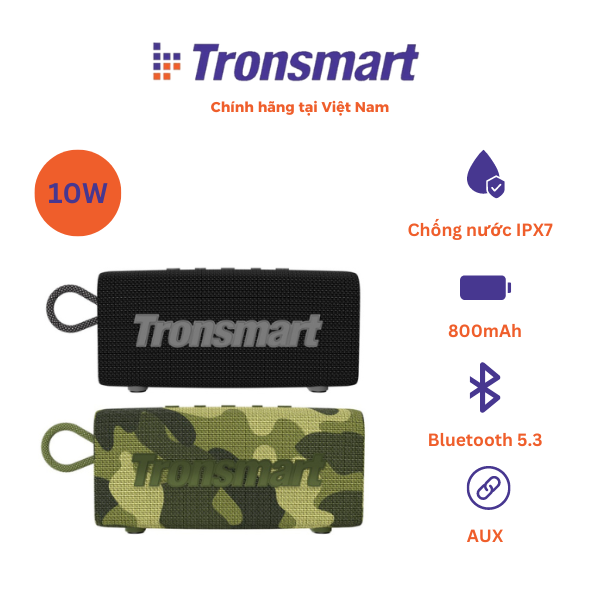 Loa di động Tronsmart Trip | 10W - Bluetooth 5.3 - IPX7