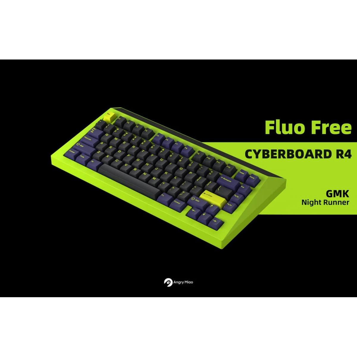 Base KIT Angry Miao Cyberboard R4 Fluo Free