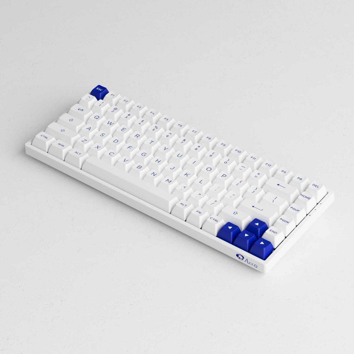 Bàn phím AKKO 3084B Plus Blue on White
