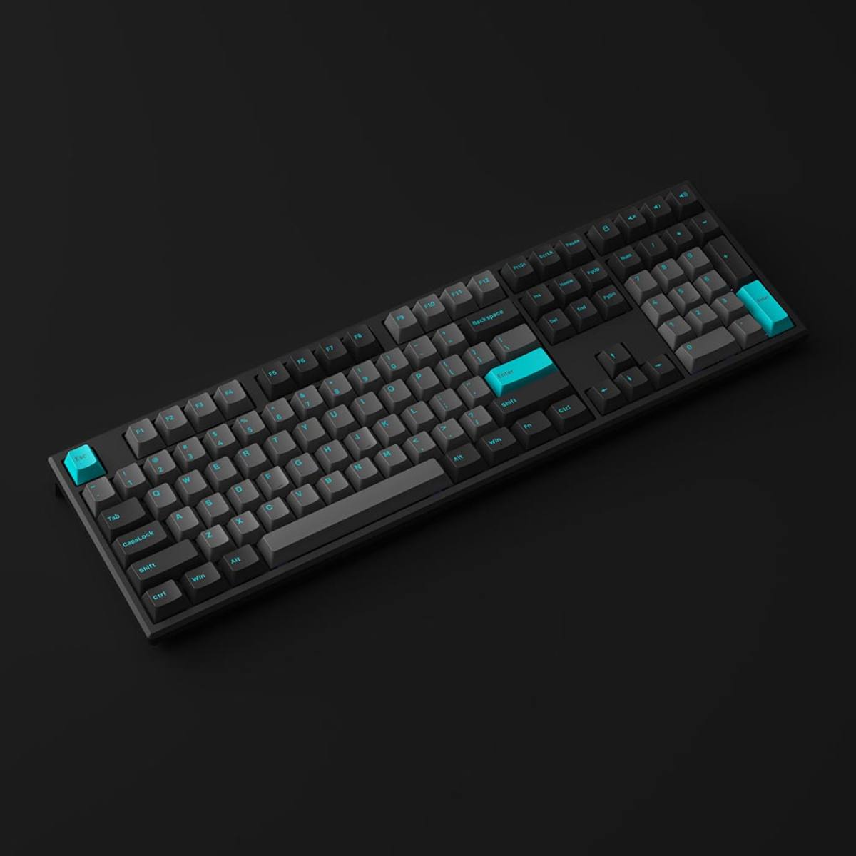 Bàn phím MonsGeek MG108 Black & Cyan