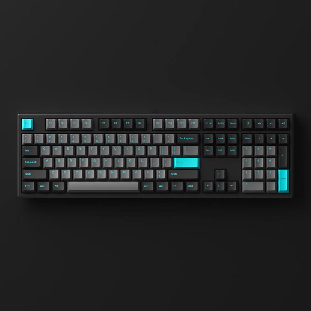 Bàn phím MonsGeek MG108 Black & Cyan