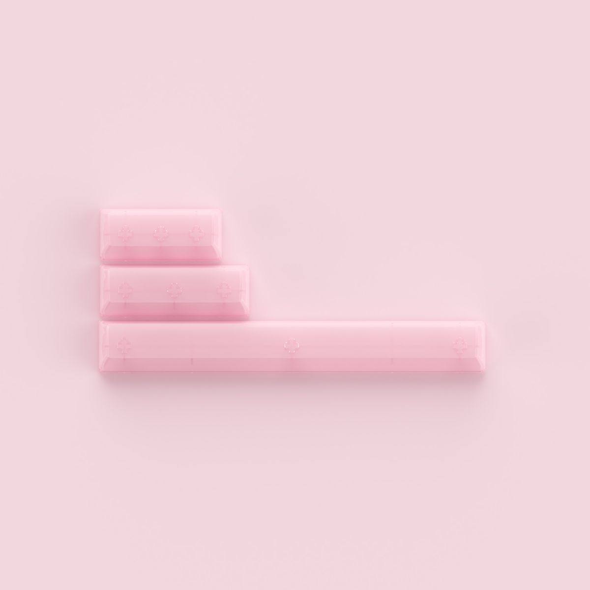 Set Keycap Akko Clear Pink | ASA-Clear profile