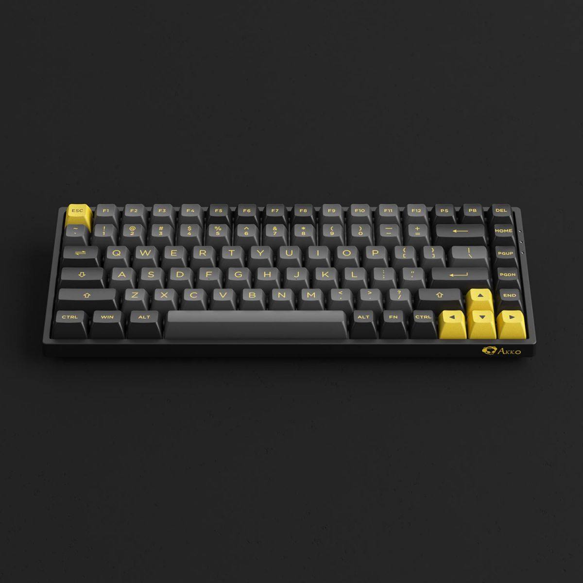 Bàn phím AKKO 3084B Plus Black & Gold (3MODE / Hotswap / Foam tiêu âm / AKKO CS Jelly sw)