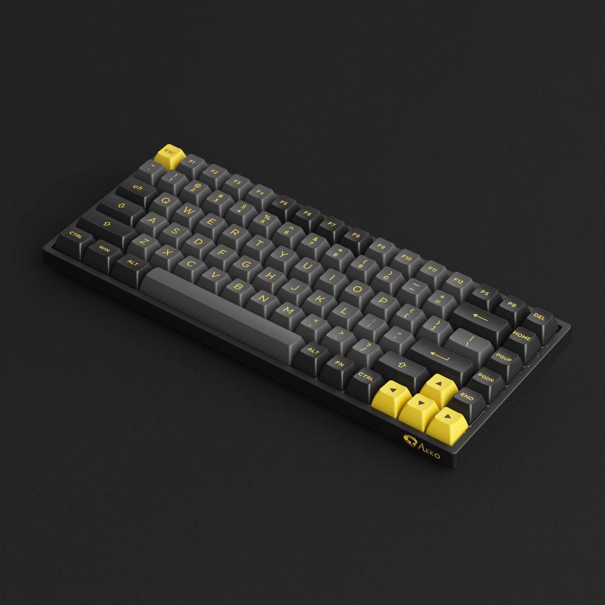 Bàn phím AKKO 3084B Plus Black & Gold (3MODE / Hotswap / Foam tiêu âm / AKKO CS Jelly sw)