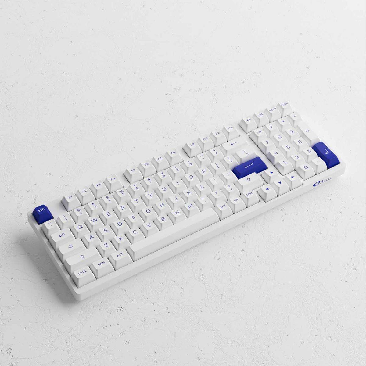 Bàn phím AKKO 3098B Blue on White | 3 MODE - Hotswap - AKKO CS Jelly switch