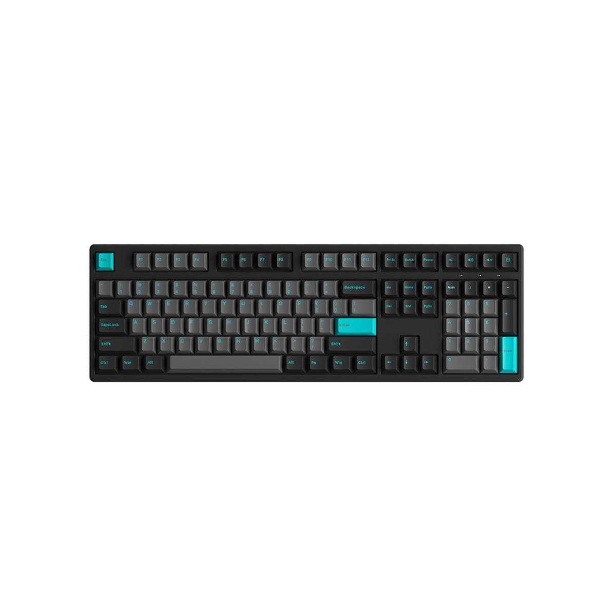 Bàn phím AKKO 3108 Plus Black & Cyan (Foam tiêu âm / AKKO CS switch)