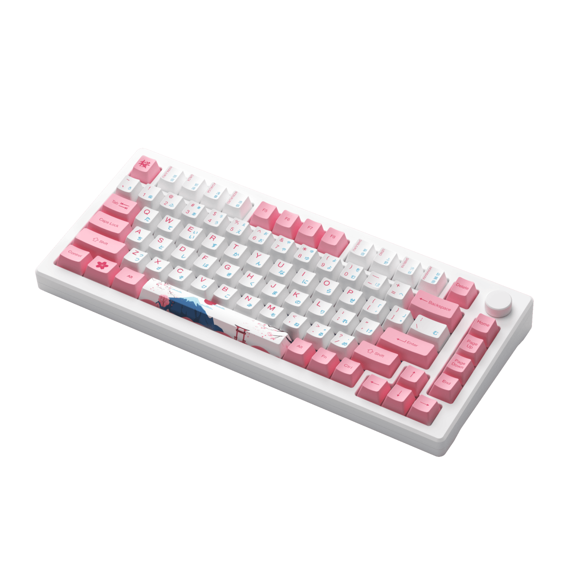 Bàn phím MOD007B HE PC Tokyo Sakura Pink | AKKO Cream Yellow Magnetic Switch