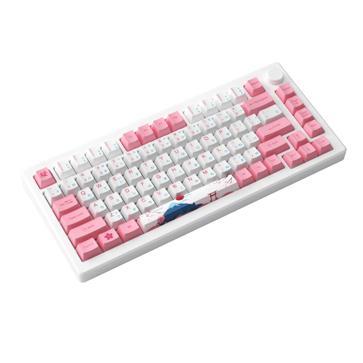 Bàn phím MOD007B HE PC Tokyo Sakura Pink | AKKO Cream Yellow Magnetic Switch