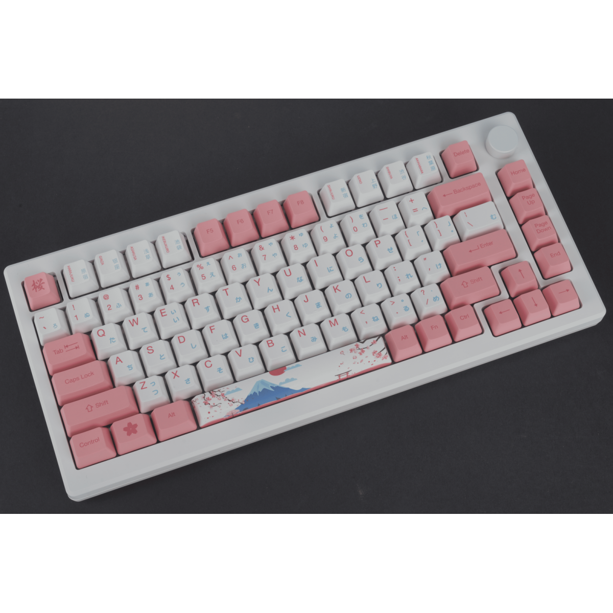 Bàn phím MOD007B HE PC Tokyo Sakura Pink | AKKO Cream Yellow Magnetic Switch