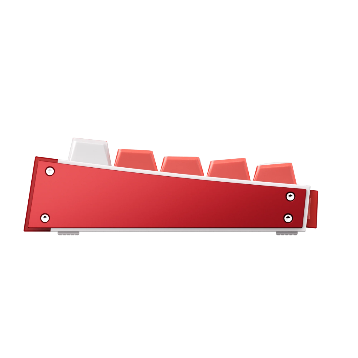 Bàn phím AKKO Ray68 Misty Red & White - HE AstroAim Magnetic Sw