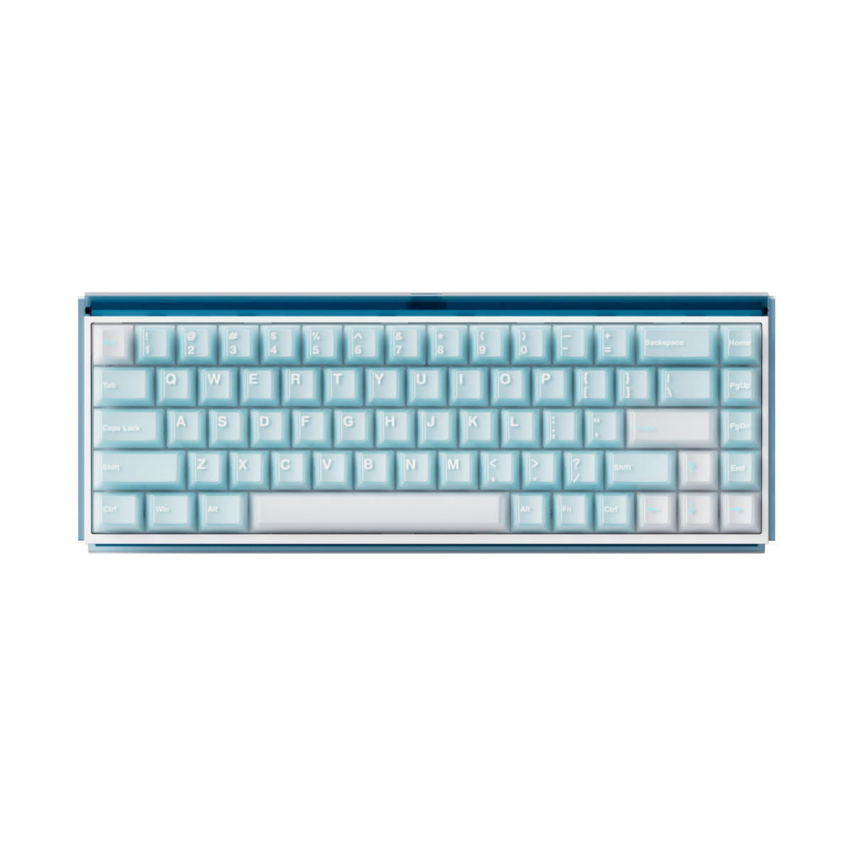 Bàn phím Akko Ray68 Misty Blue & White - HE AstroAim Magnetic Sw