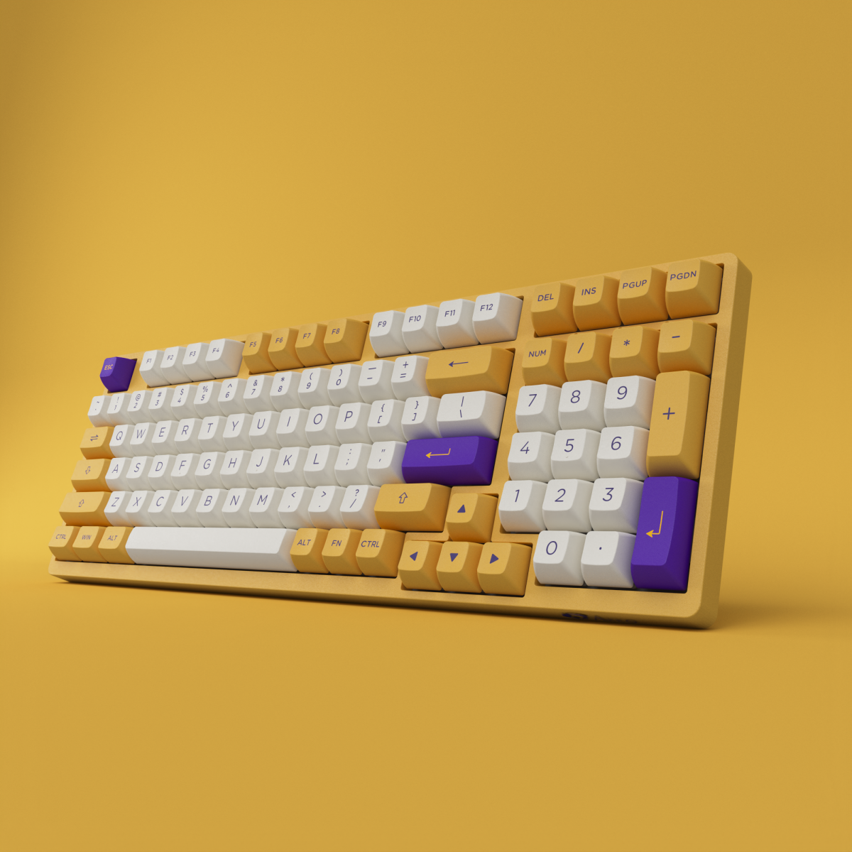 Bàn phím AKKO 3098B Plus Los Angeles (Creamy Yellow Pro)
