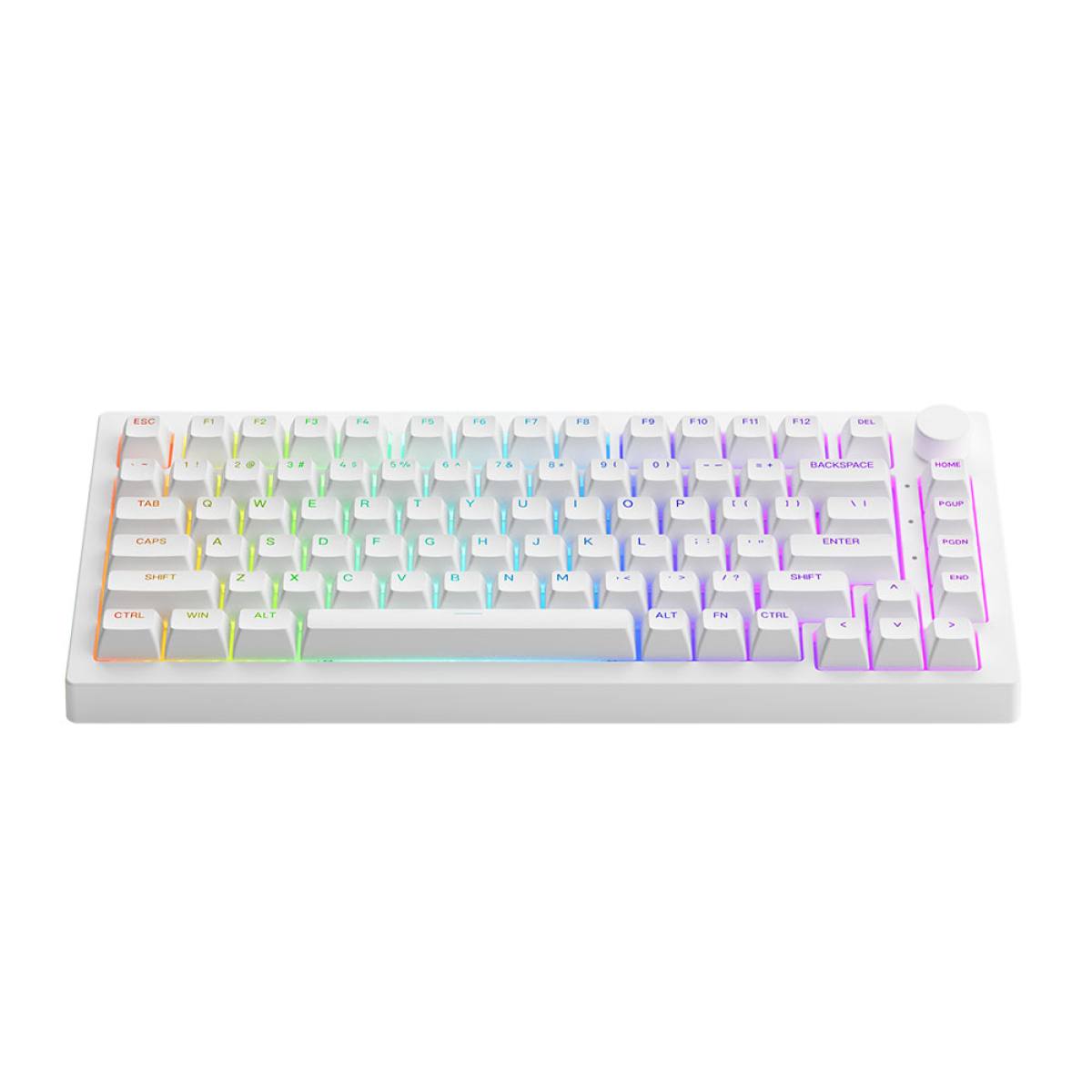 Bàn phím AKKO 5075B Plus White | 3MODE - LED RGB