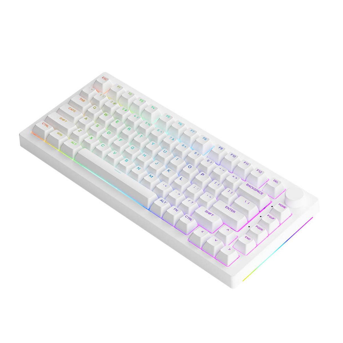 Bàn phím AKKO 5075B Plus White | 3MODE - LED RGB