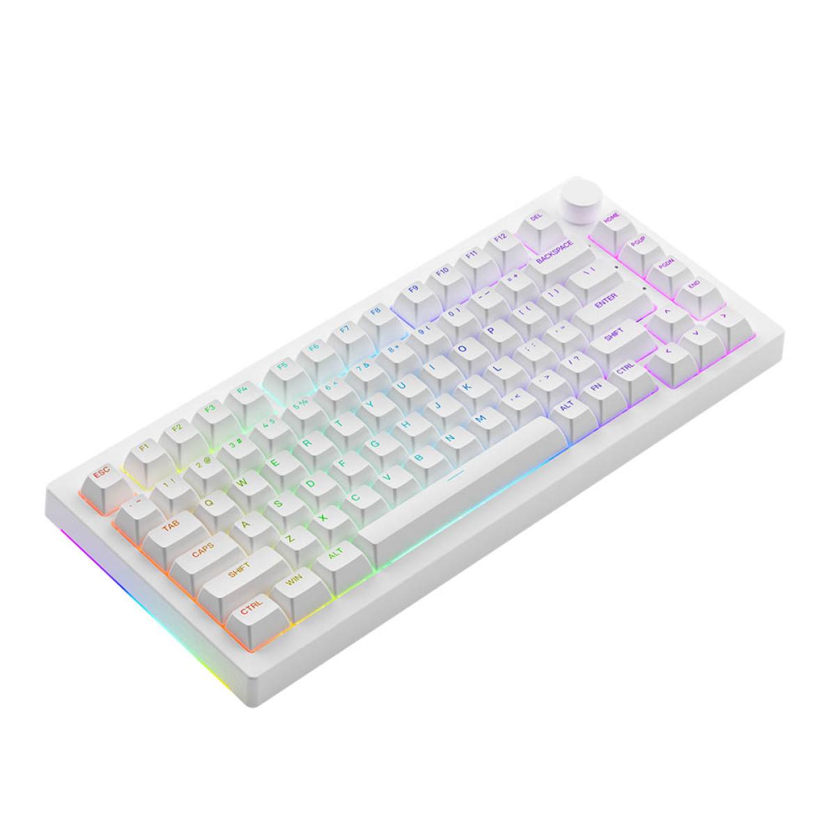 Bàn phím AKKO 5075B Plus White | 3MODE - LED RGB