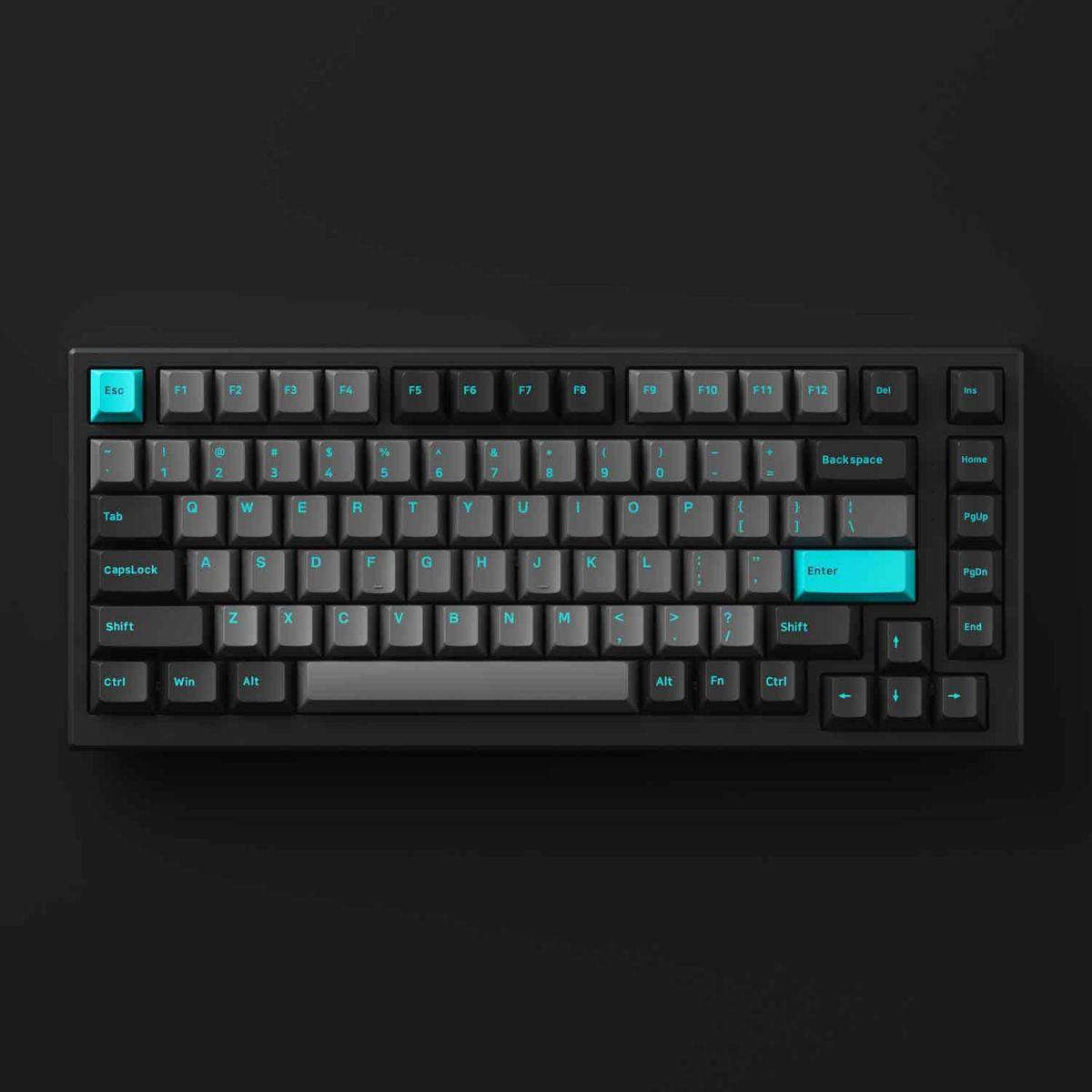 Bàn phím MonsGeek MG75 Black & Cyan