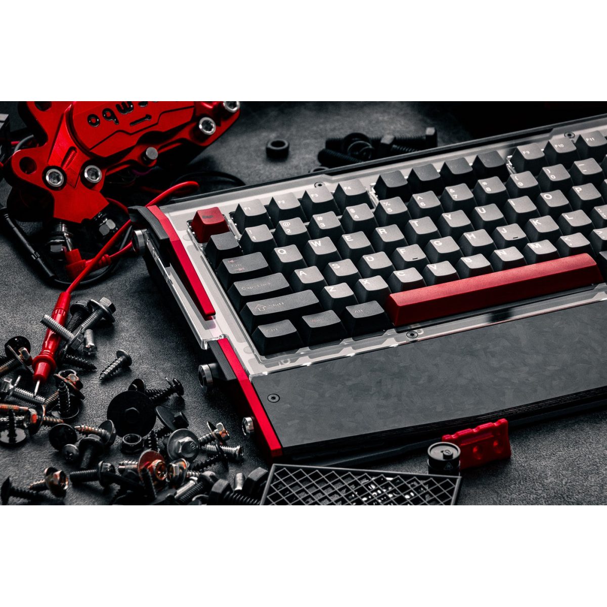 Bàn phím cơ Dry Studio Black Diamond 75 RT Shadow Crimson Advance 8K Rapid Trigger