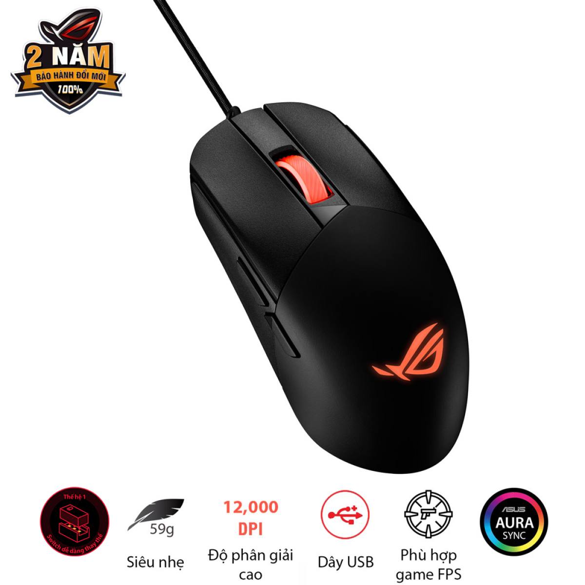 Chuột Asus ROG Strix IMPACT III