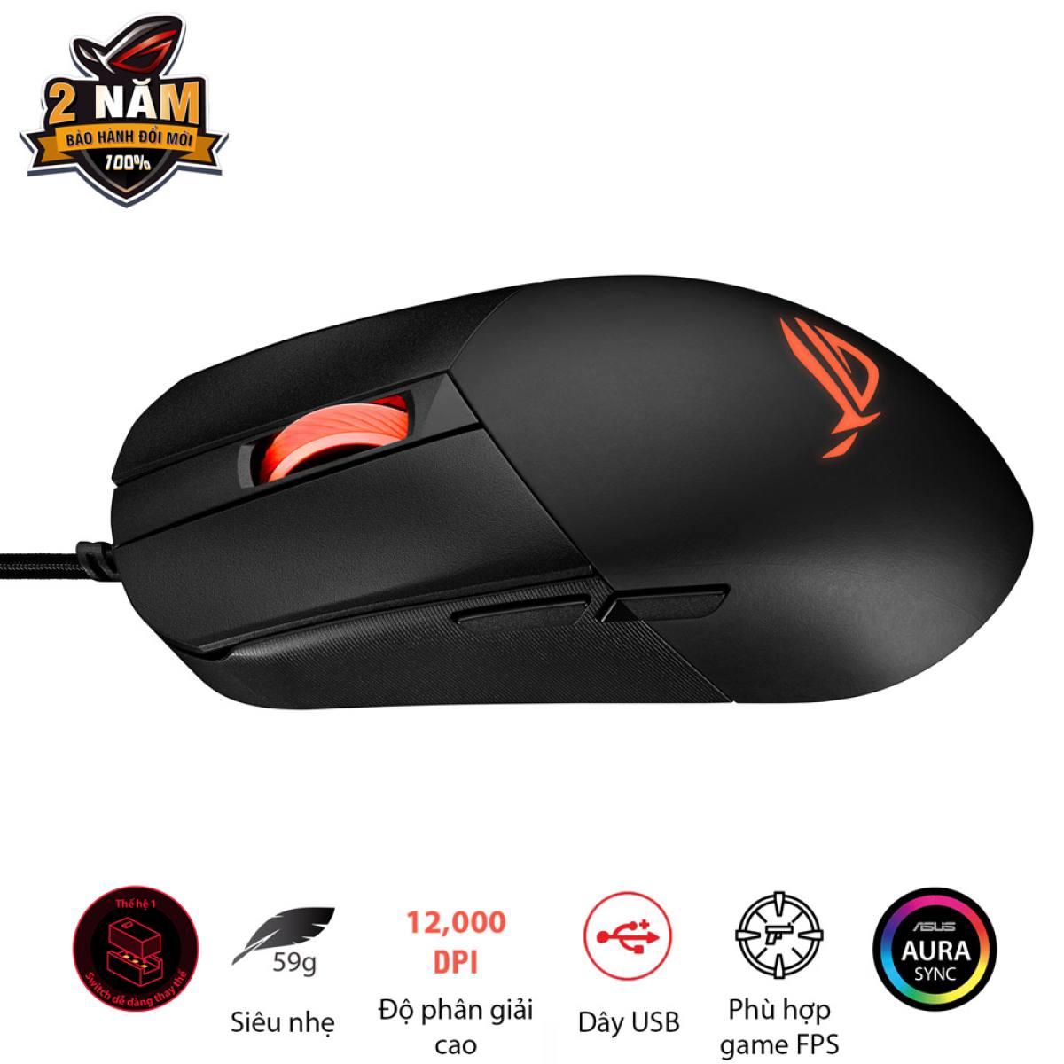Chuột Asus ROG Strix IMPACT III