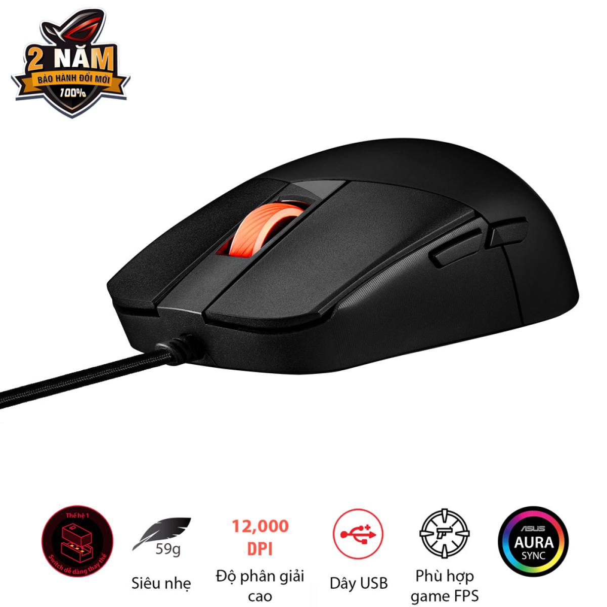 Chuột Asus ROG Strix IMPACT III