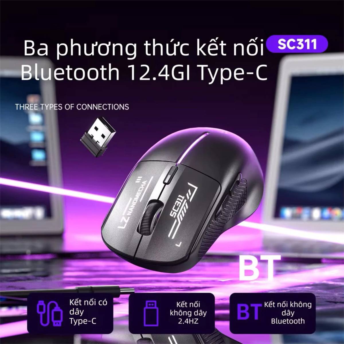 Chuột AULA SC311 - 3 Mode