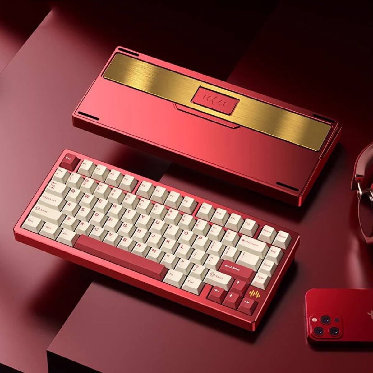 Bàn Phím Cơ Wave 75 | Red - Tạ Thép