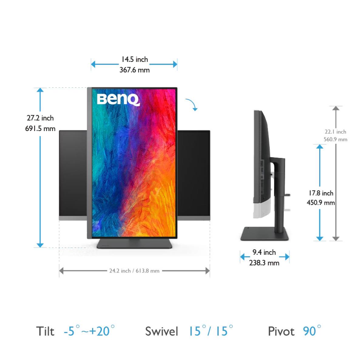 Màn hình BENQ PD2706U 27" 4K IPS - Chuyên Đồ Họa