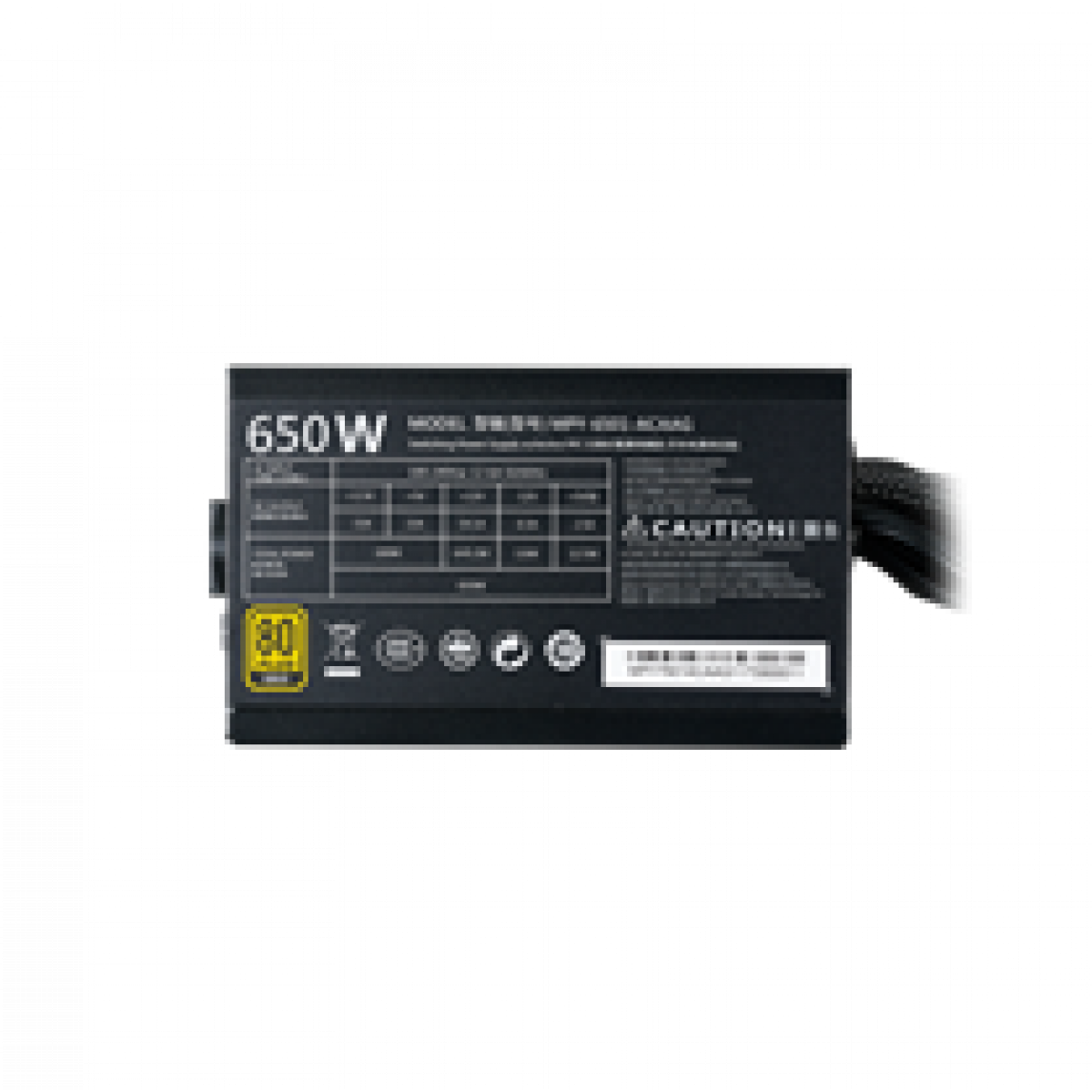 Nguồn Cooler Master MWE GOLD 650W A/EU Cable