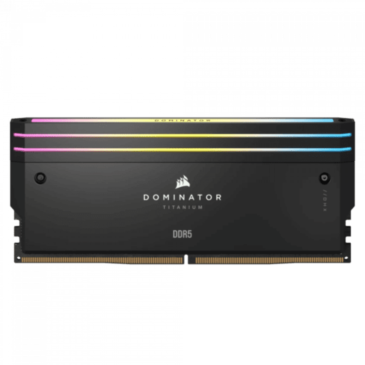 CORSAIR DOMINATOR TITANIUM Black DDR5, 6400MT/s 32GB 2x16GB DIMM, XMP 3.0, RGB LED, 1.4V