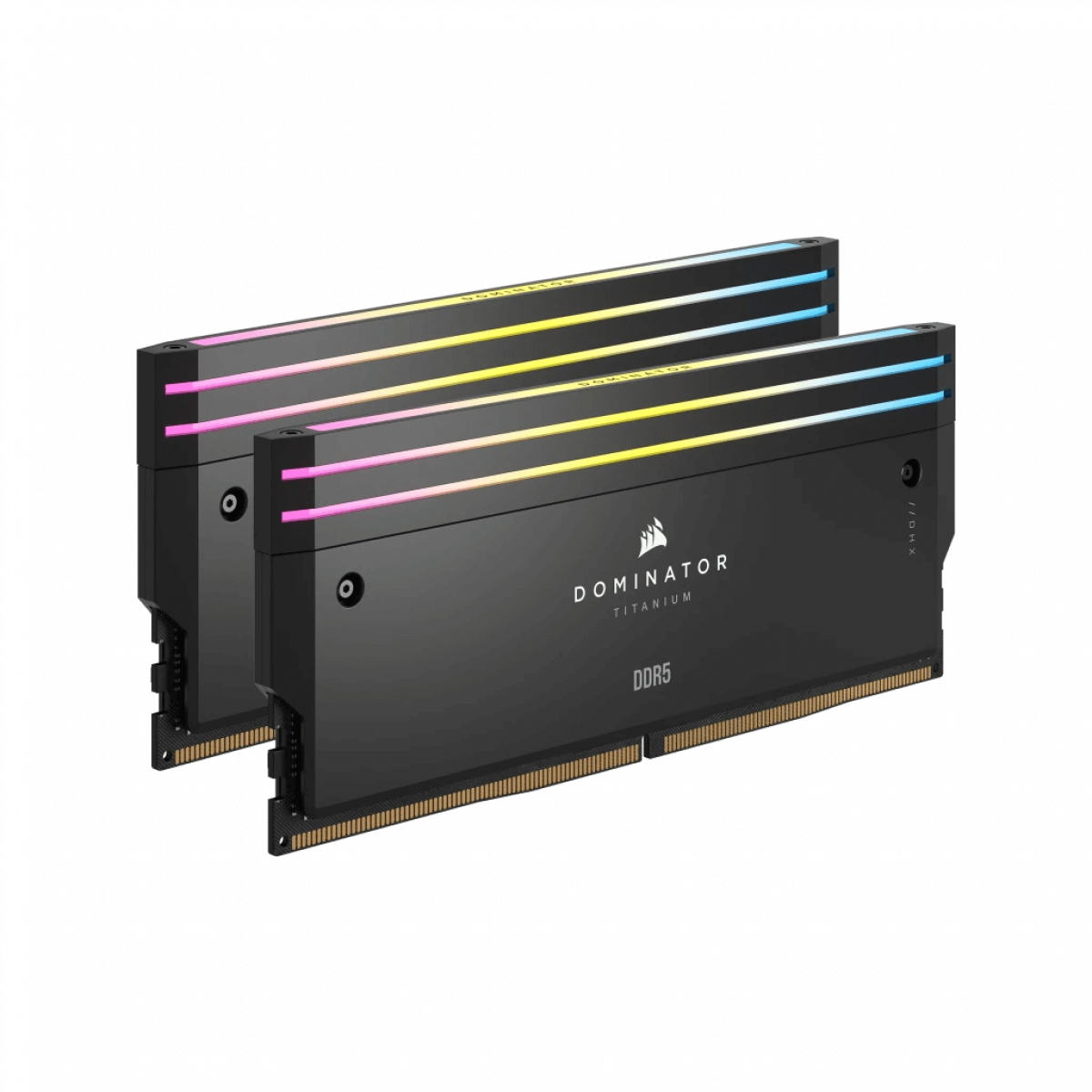 CORSAIR DOMINATOR TITANIUM Black DDR5, 6600MT/s 32GB 2x16GB DIMM, XMP 3.0, RGB LED, 1.4V