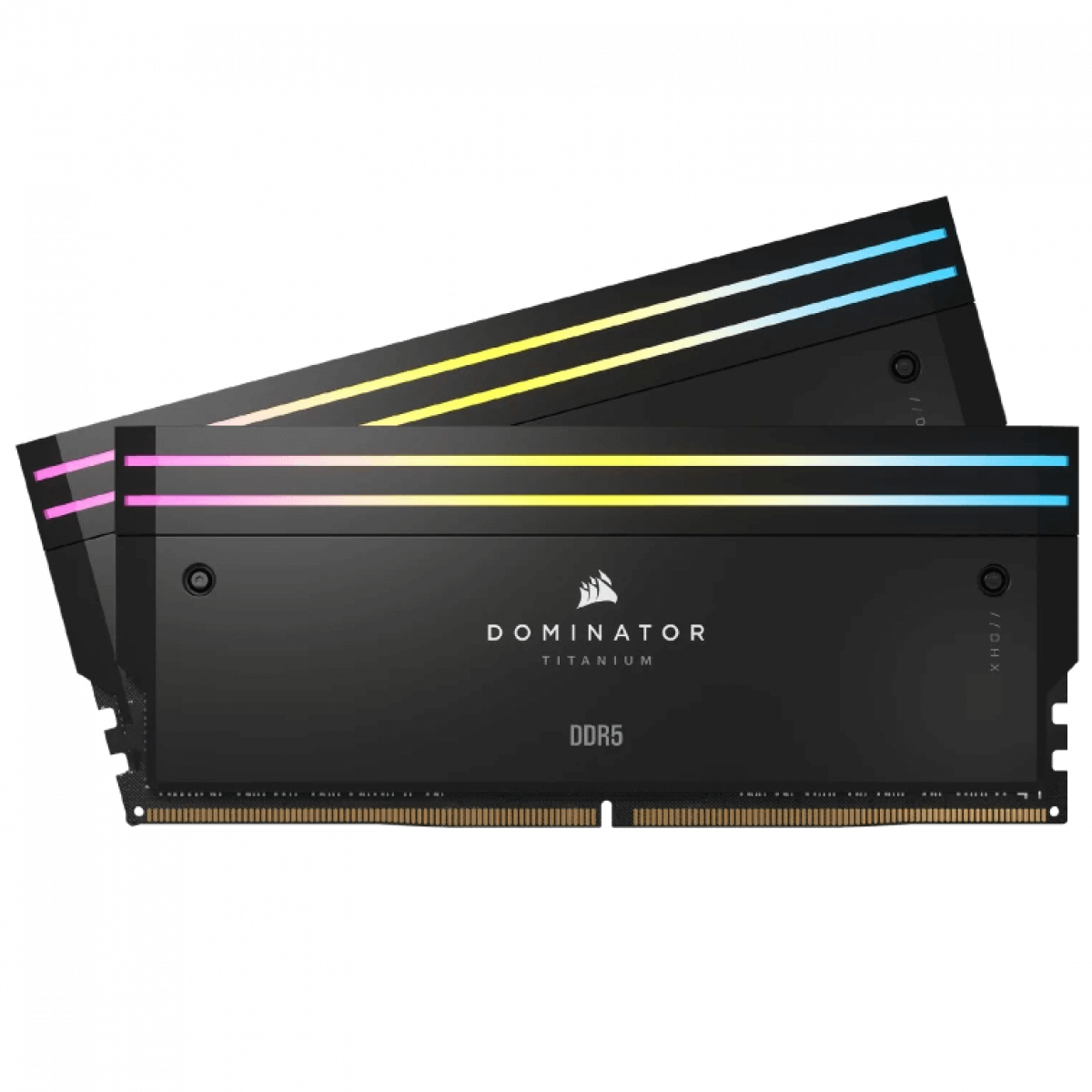 CORSAIR DOMINATOR TITANIUM Black DDR5, 6400MT/s 32GB 2x16GB DIMM, XMP 3.0, RGB LED, 1.4V