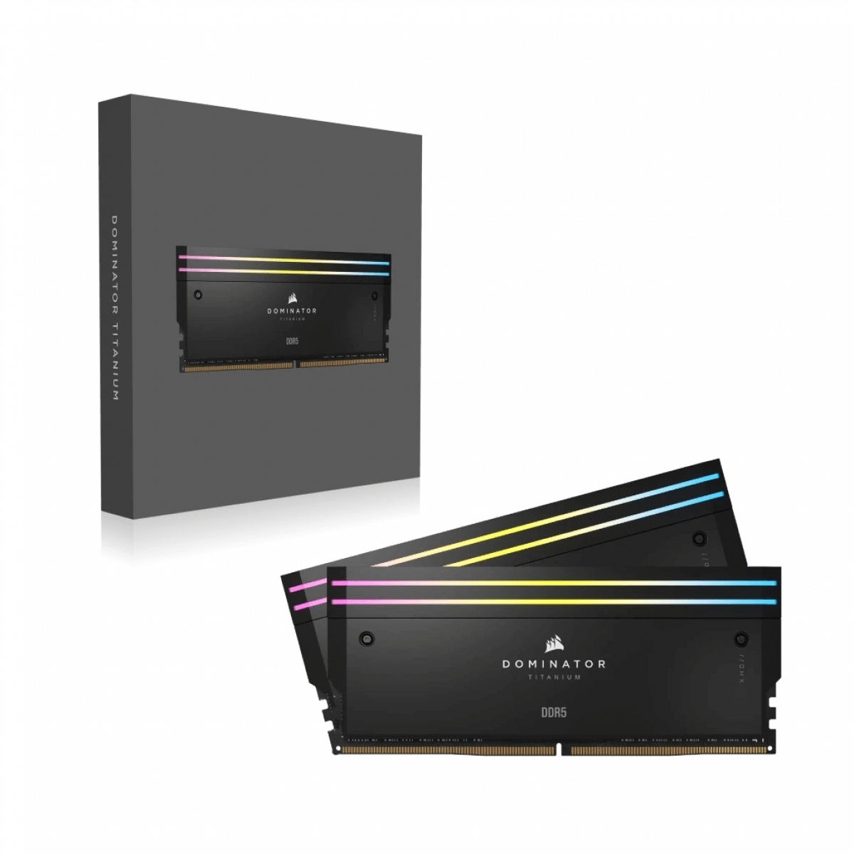 RAM DOMINATOR TITANIUM Black HeatspreaderDDR5, 7000MT/s 48GB 2x24GB DIMM, XMP 3.0, RGB LED, 1.4V