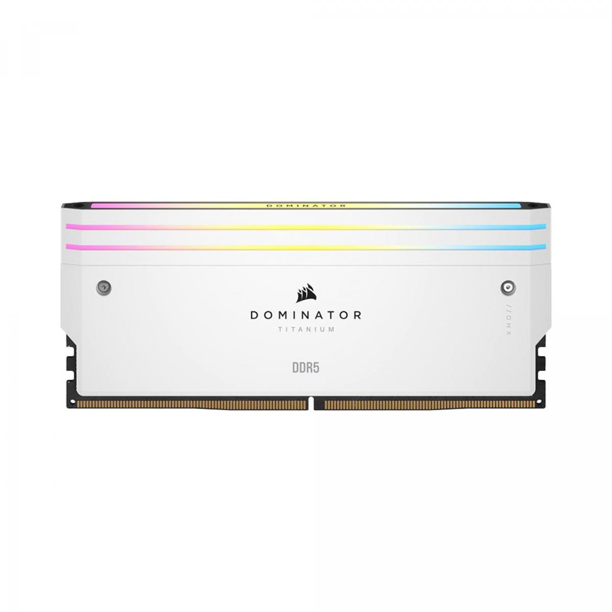 CORSAIR DOMINATOR TITANIUM White DDR5, 6600MT/s 32GB 2x16GB DIMM, XMP 3.0, RGB LED, 1.4V