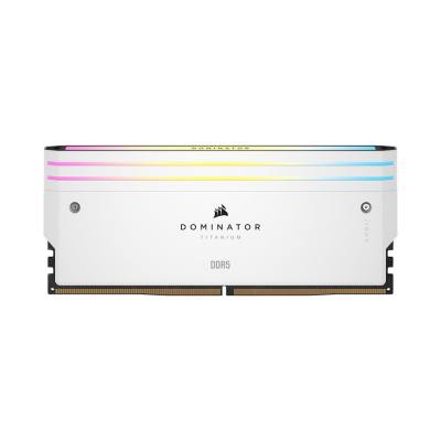 CORSAIR DOMINATOR TITANIUM White DDR5, 7000MT/s 32GB 2x16GB DIMM, XMP 3.0, RGB LED, 1.4V
