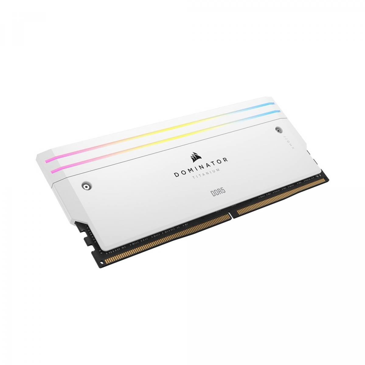 RAM DOMINATOR TITANIUM White Heatspreader DDR5, 6400MT/s 96GB 2x48GB DIMM, XMP 3.0, RGB LED, 1.4V