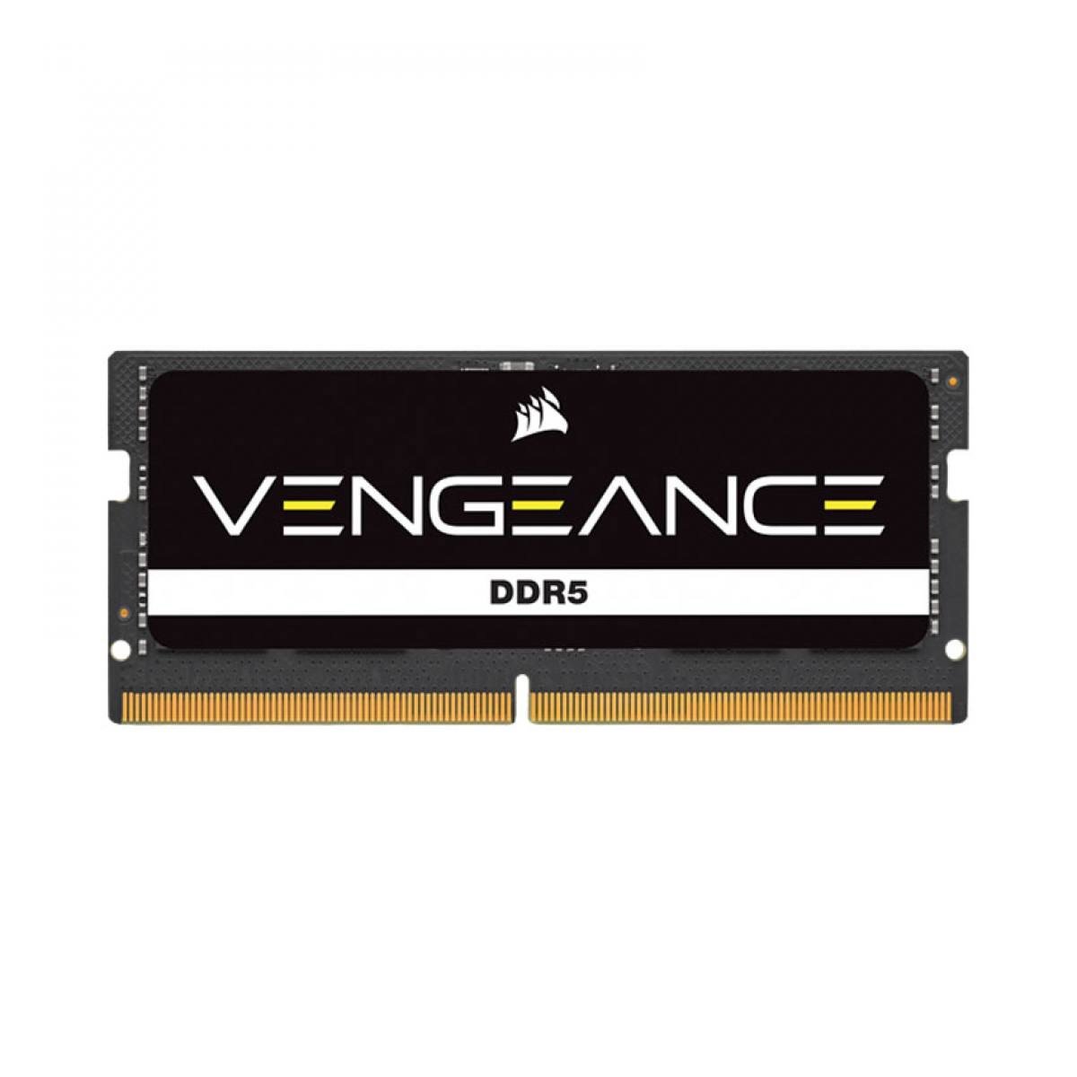 RAM Corsair cho laptop DDR5, 4800MHz 8GB 1x8GB SODIMM, Black PCB, 1.1V