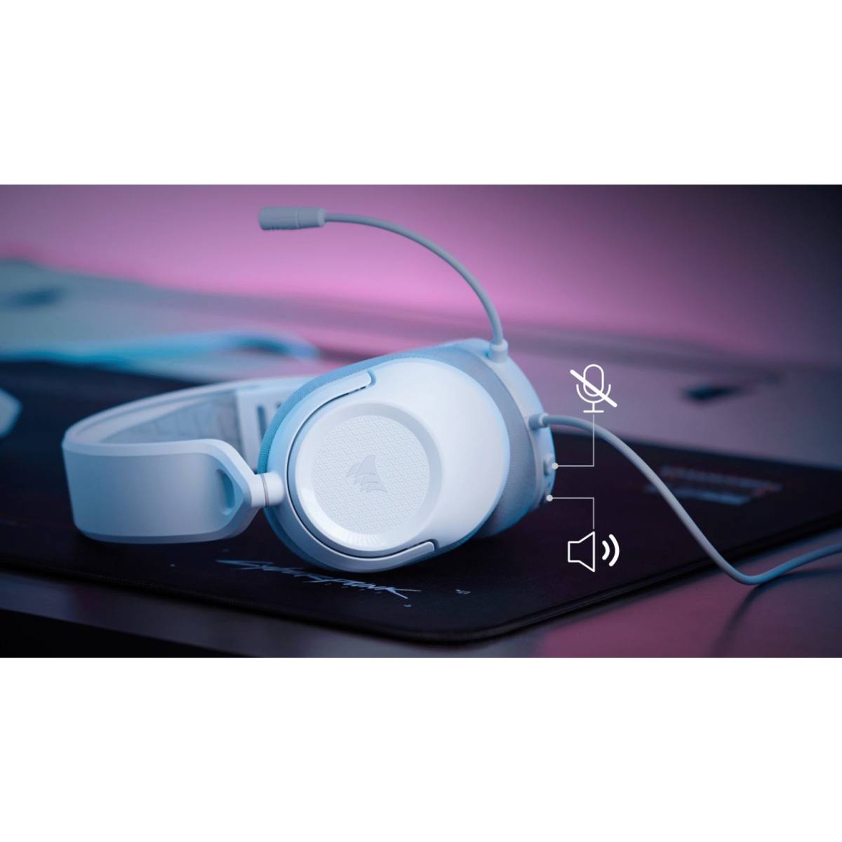 Tai nghe Corsair HS35 V3 - White
