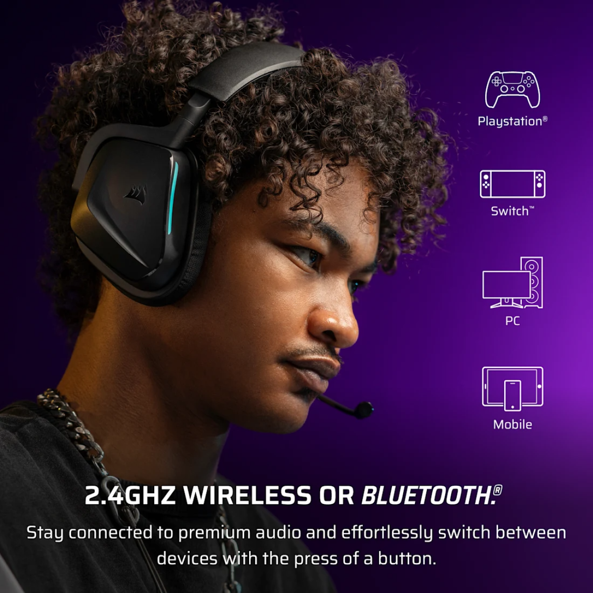 Tai Nghe Corsair Void Wireless V2 Black