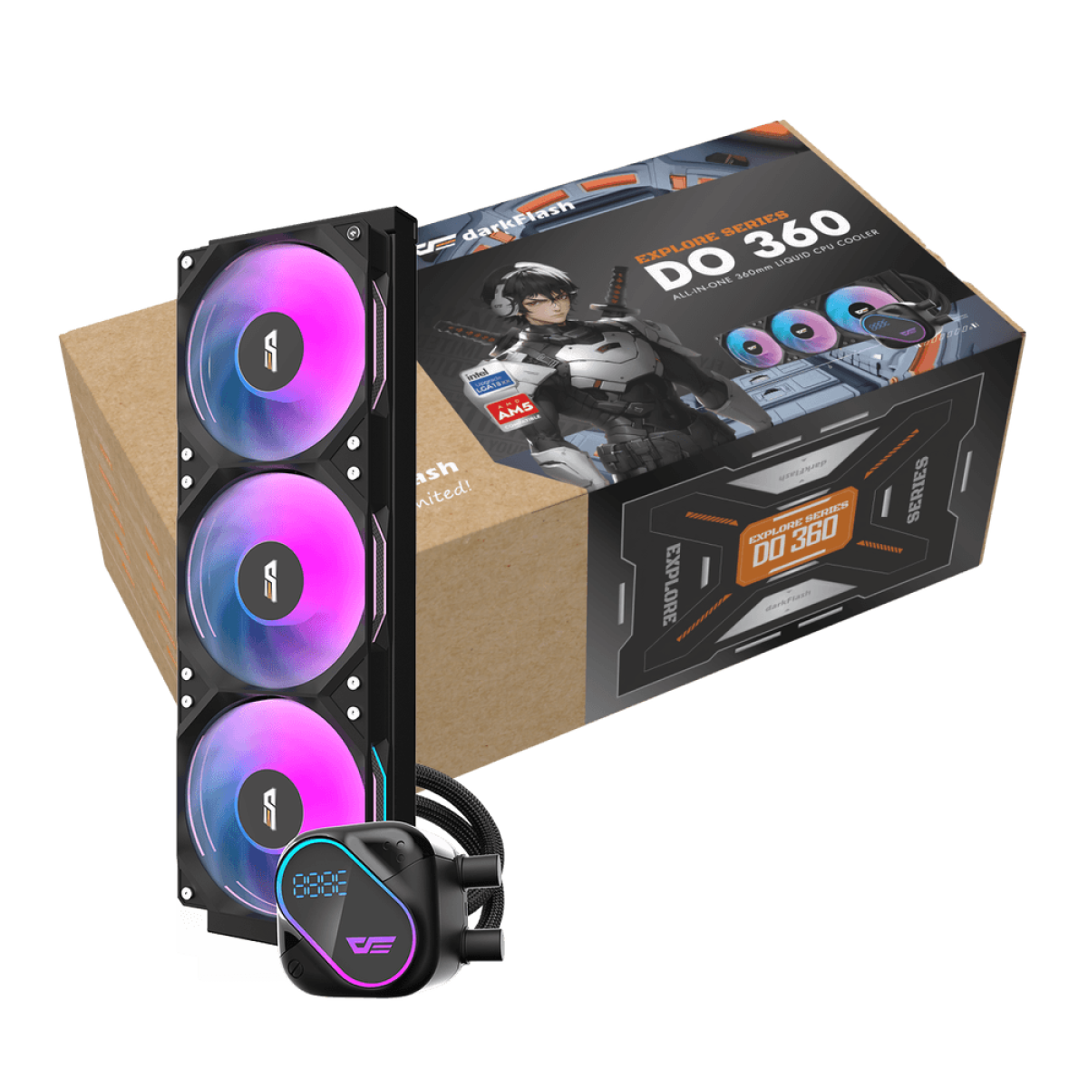 Tản nhiệt nước Darkflash DO360 Black/White