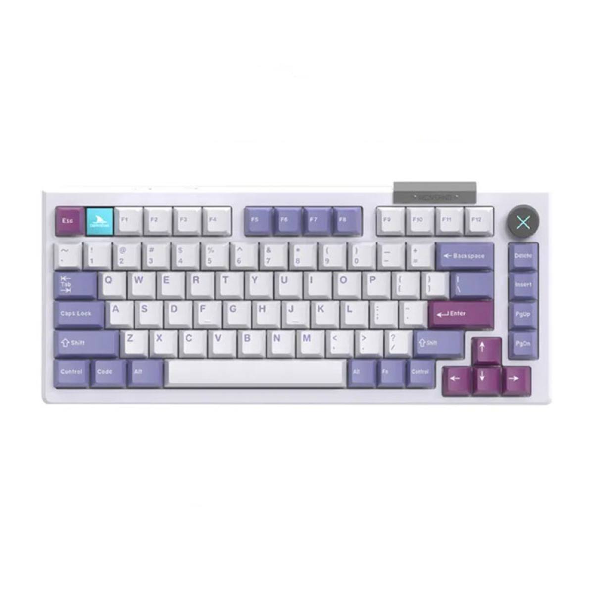 Bàn phím Darmoshark TOP 75 White-Purple | Wireless - RGB