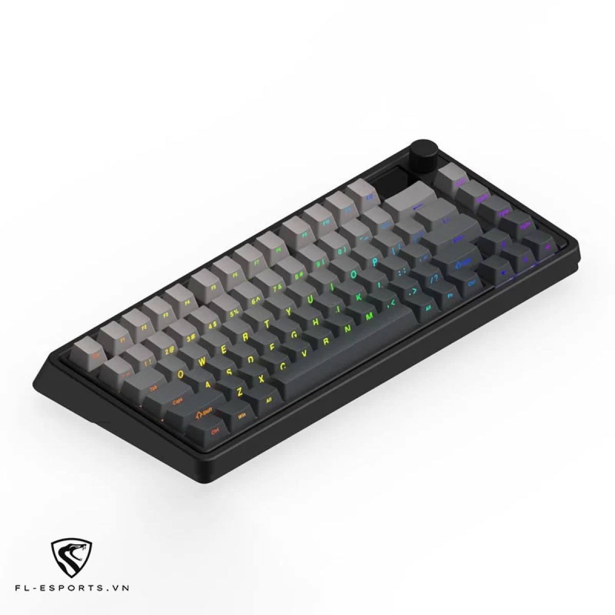 Bàn phím FL-Esports CMK75 Hazy Shade - Gradient Grey | Không dây - Màn hình LED