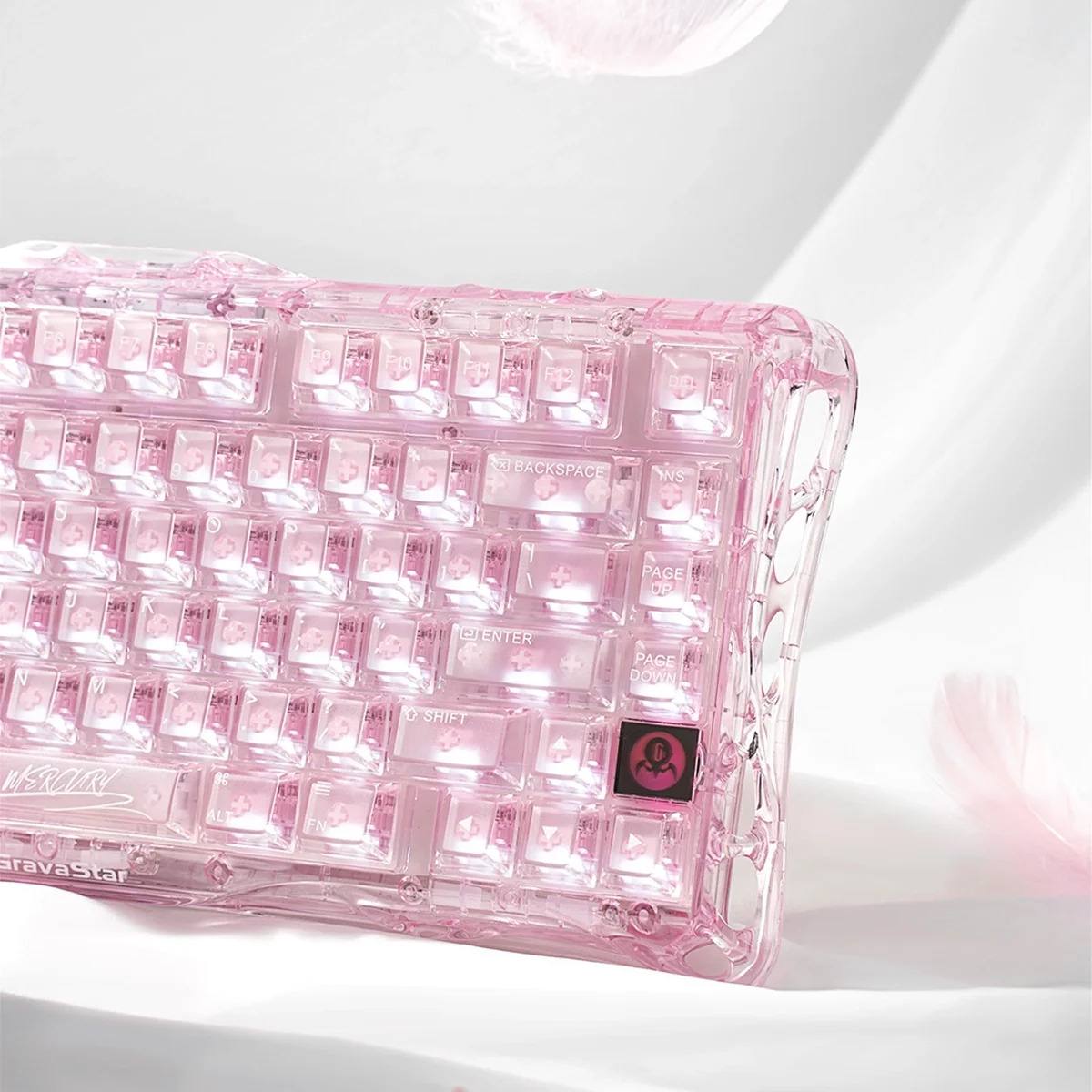 Bàn phím Gravastar Mercury K1 Lite - Crystal Rose