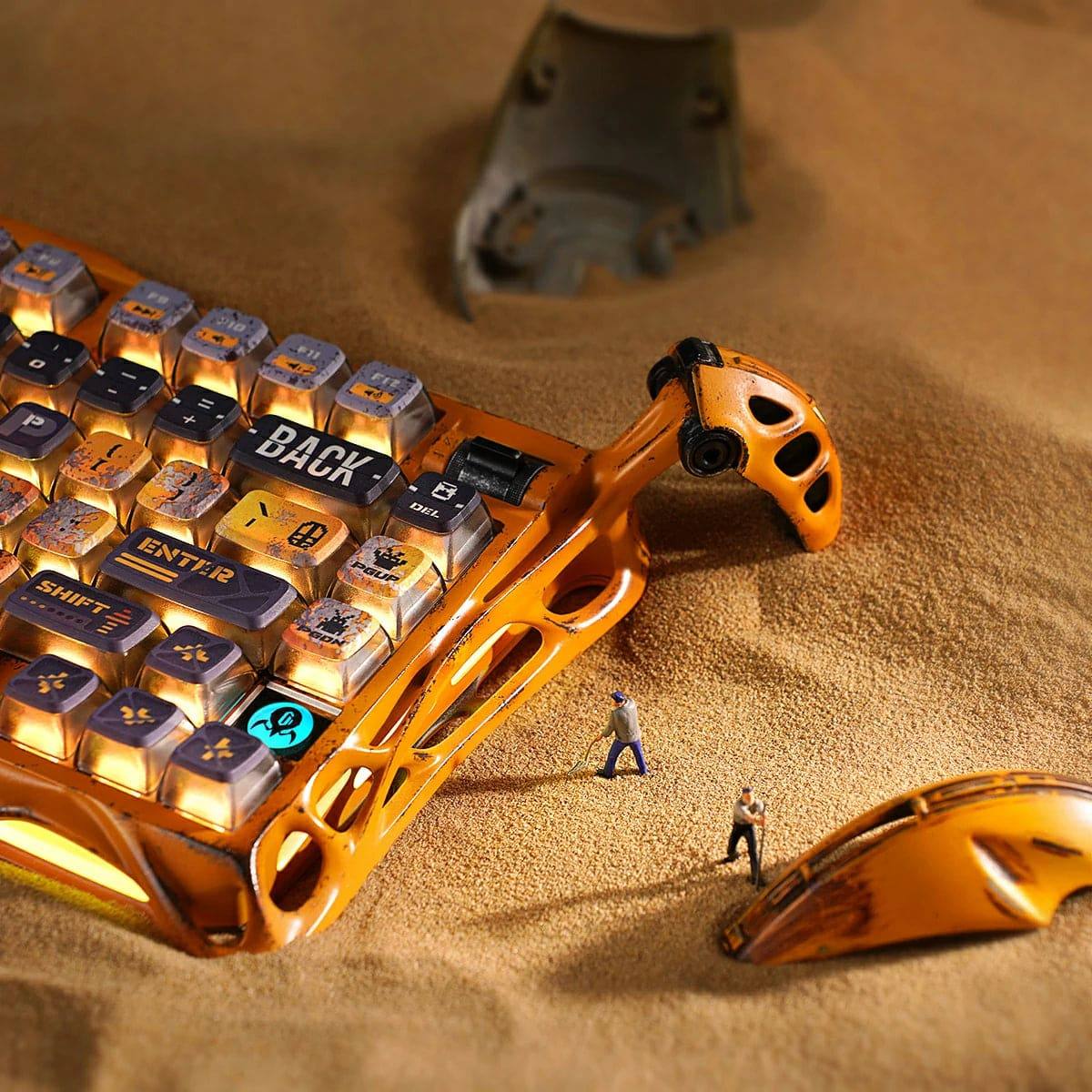 Bàn phím Gravastar Mercury K1 Pro Special Edition | Battle-Worn Yellow