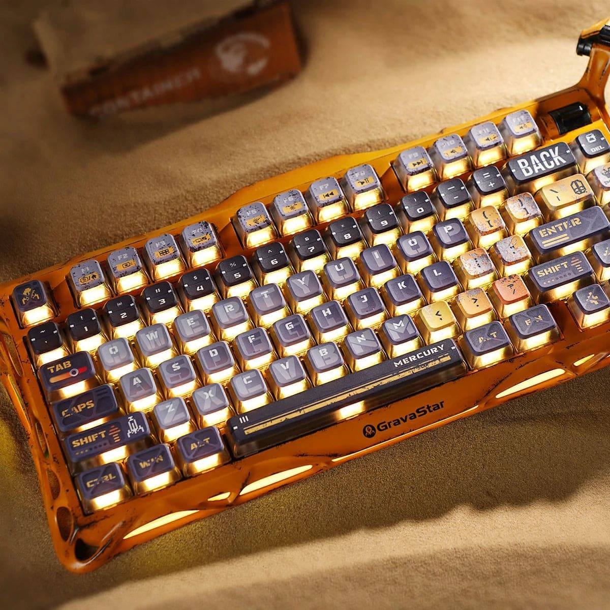 Bàn phím Gravastar Mercury K1 Pro Special Edition | Battle-Worn Yellow