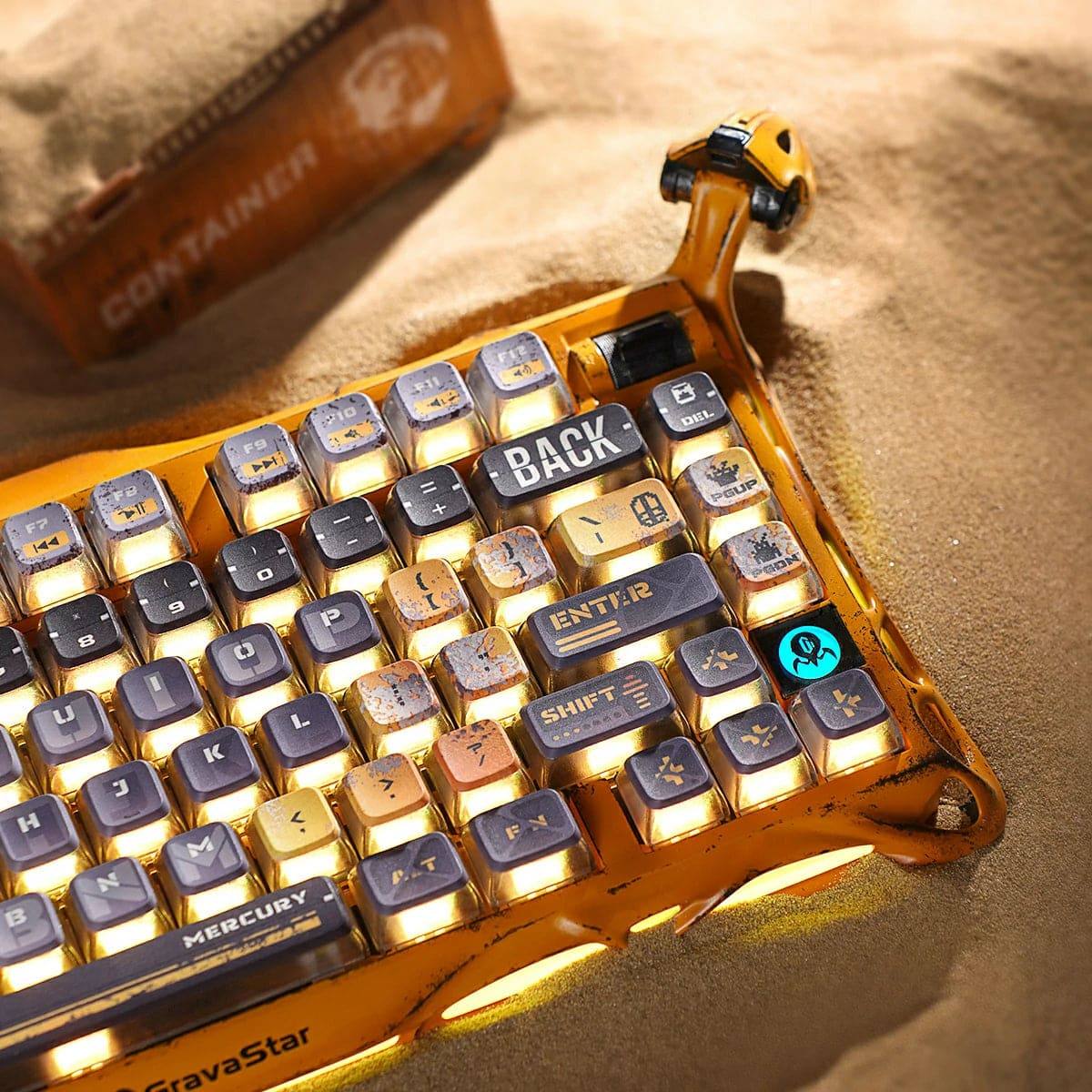 Bàn phím Gravastar Mercury K1 Pro Special Edition | Battle-Worn Yellow