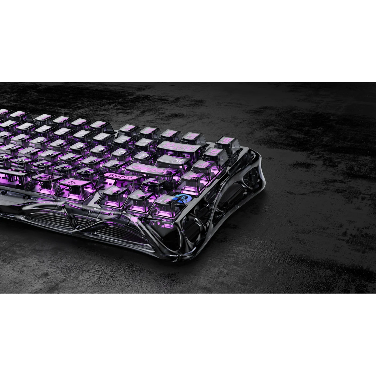 Bàn phím Gravastar Mercury V75 Lite - Transparent Black (Hàng Chính Hãng)