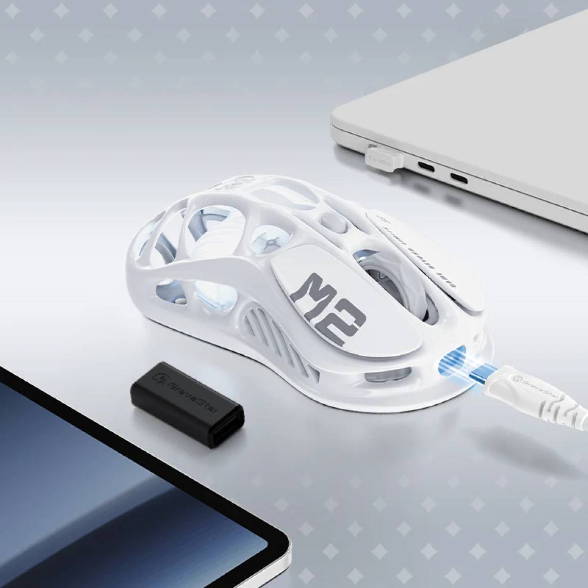 Chuột Gravastar Mercury M2 - Opaline White