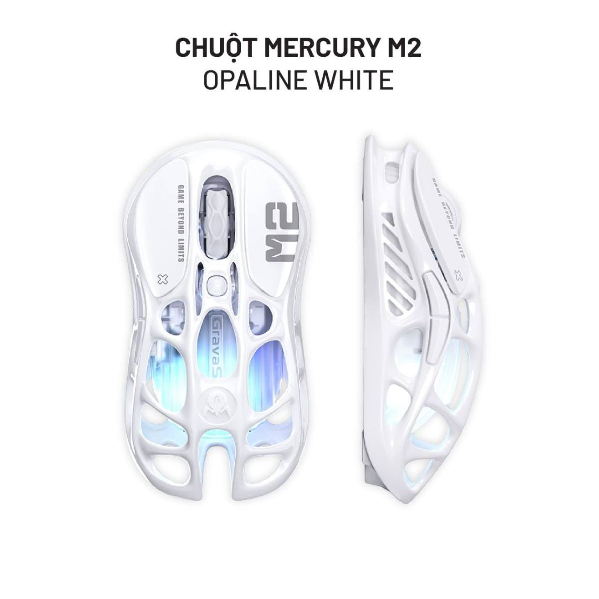 Chuột Gravastar Mercury M2 - Opaline White