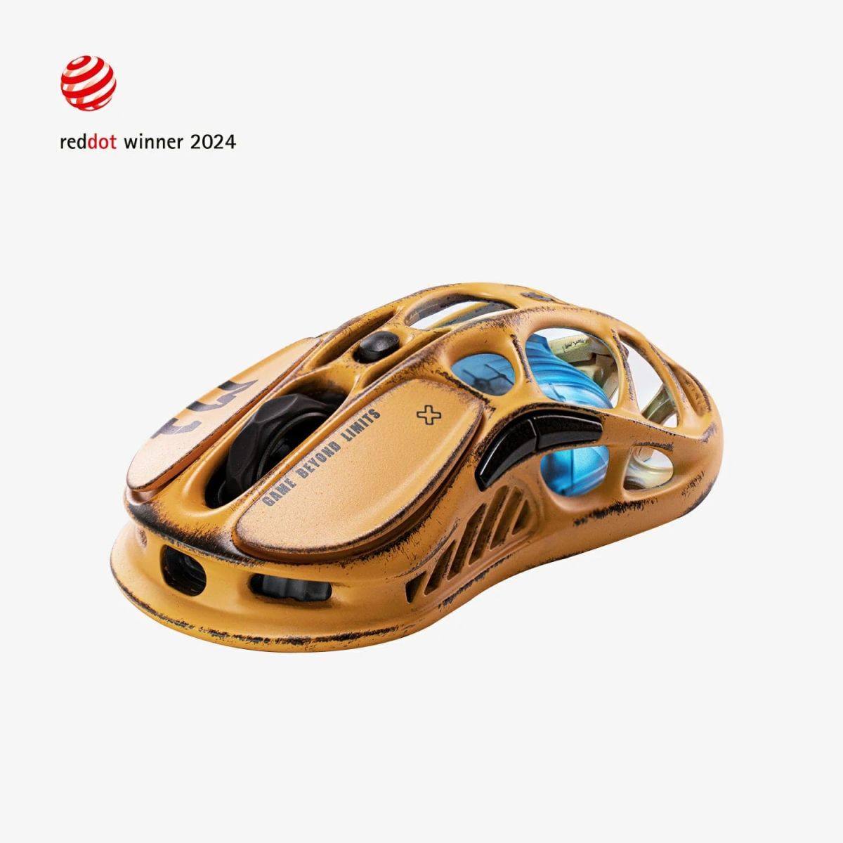 Chuột không dây Gaming GravaStar Mercury M1 Pro | Battle Worn Edition-Yellow