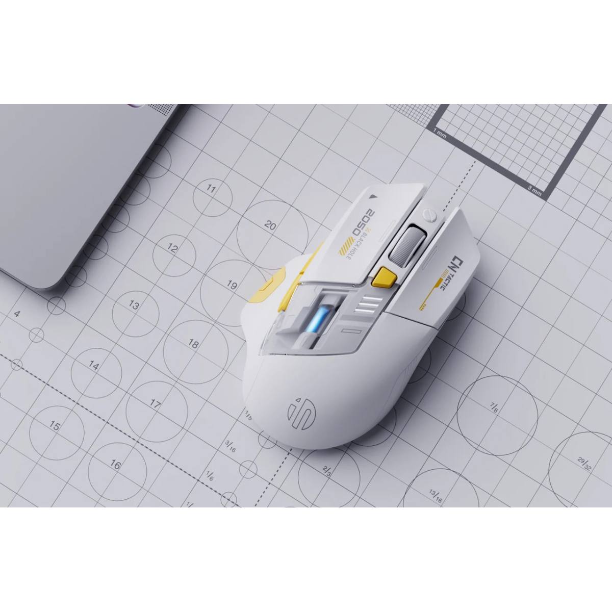 Chuột INPHIC A9 Explorer V2 - White